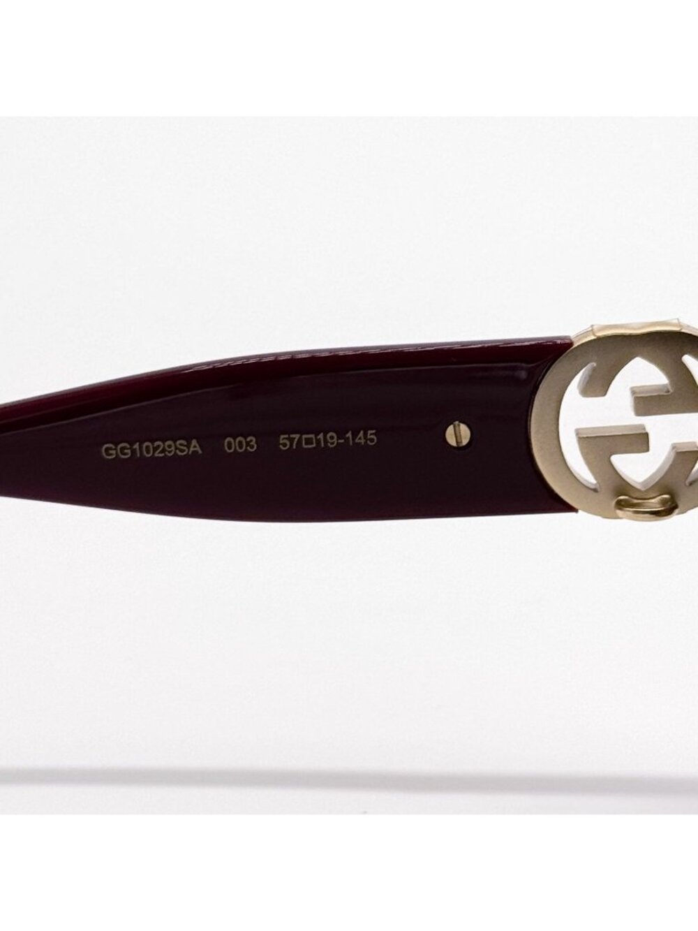 NEW GUCCI SUNGLASSES GG1029SA 003 HAVANA OVERSIZED WOMEN GUCCI WITH CHAIN - Picture 12 of 13